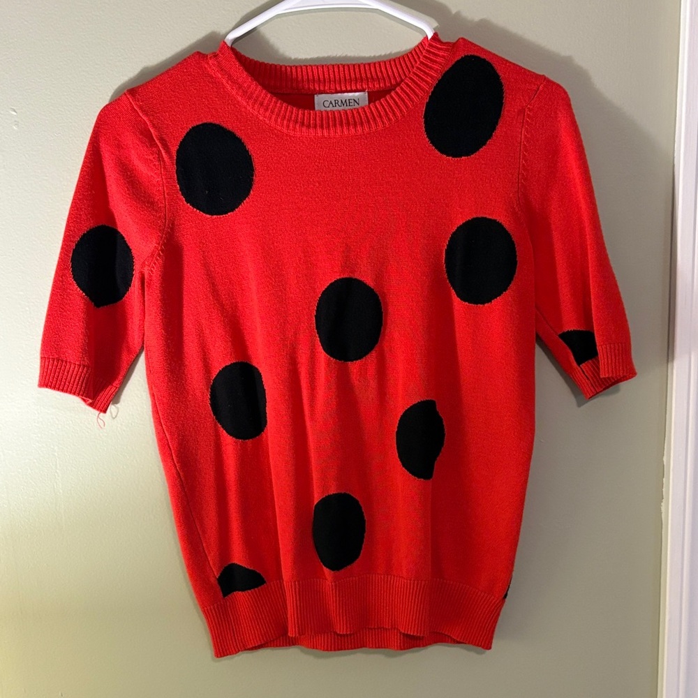 Carmen Marc Valvo Knit Top